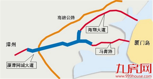 厦漳同城大道年内完工 从漳州站到厦门岛内只需30分钟——九房网