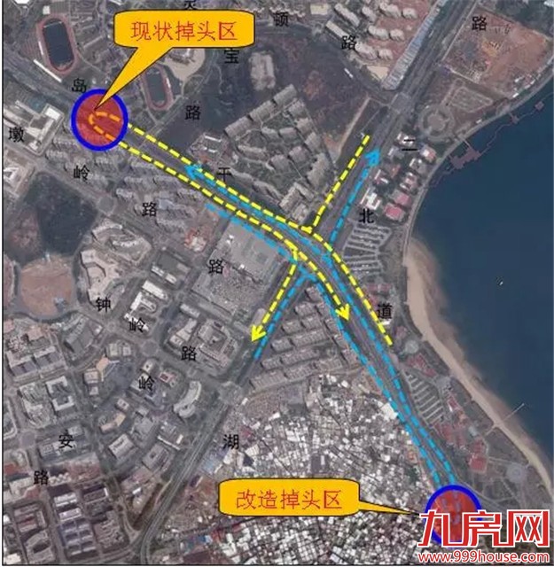 五缘湾站开建   环岛干道钟宅跨线桥将拆除——九房网
