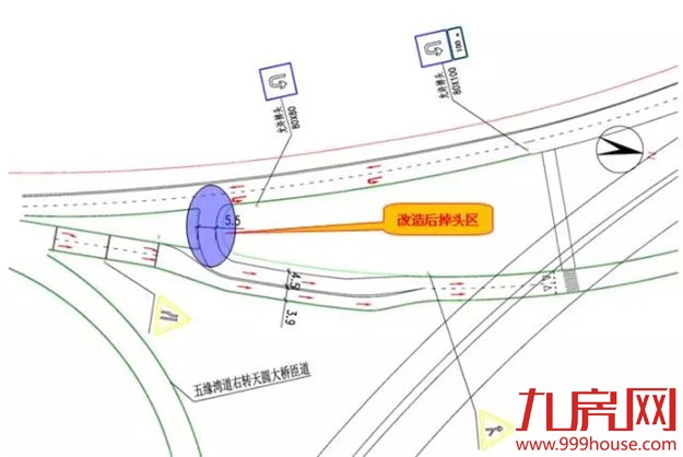 五缘湾站开建   环岛干道钟宅跨线桥将拆除——九房网