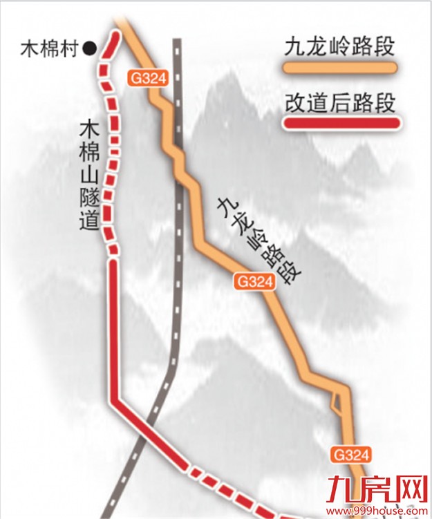 国道324线九龙岭段年内开建隧道——九房网