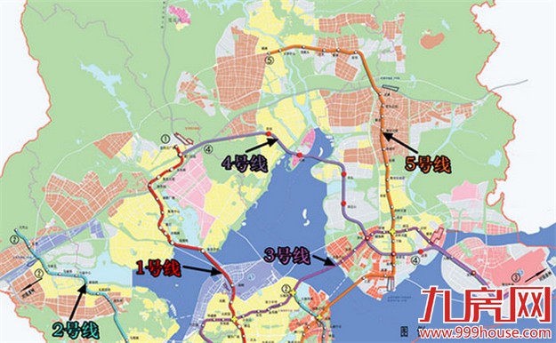 厦门地铁1号线完成78%工程量 2号线8站点正主体施工——九房网