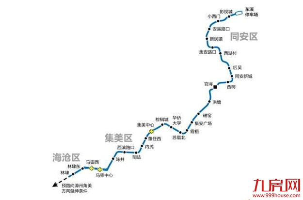 6号线动工在即！厦门地铁计划通车时间表出炉！3号线、4号线一期全面开工——九房网