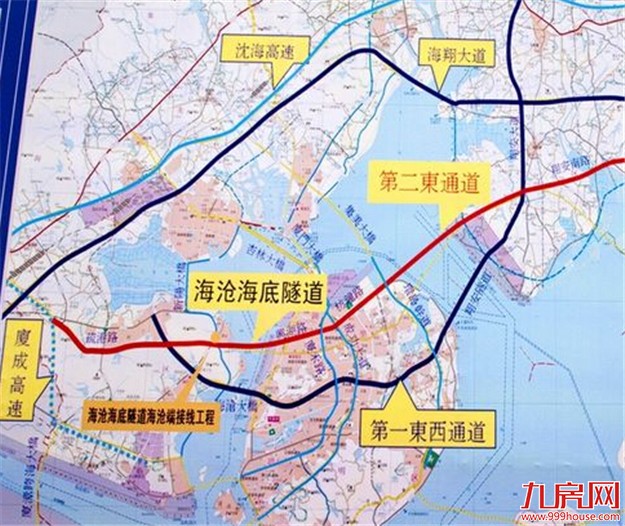 第二西通道海沧端主隧道7月开挖 未来或有第三通道——九房网