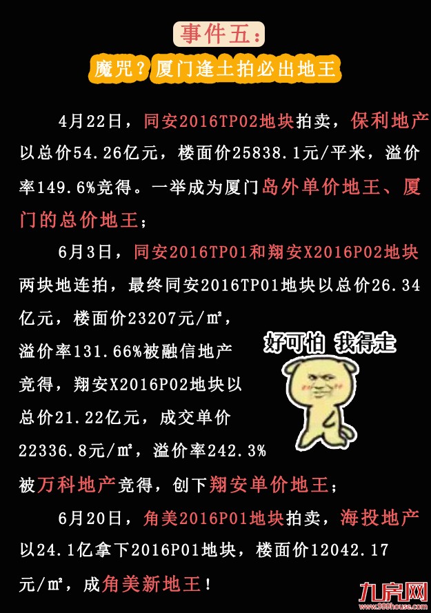 2016年厦门楼市你应该知道的大事——九房网