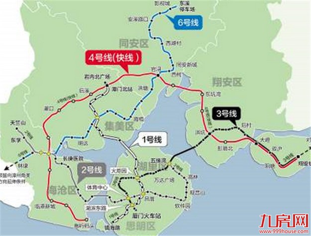 厦门地铁2、3、6号线通车时间提前 最早提前至2019年4月——九房网 厦门地铁2、3、6号线通车时间提前 最早提前至2019年4月——九房网
