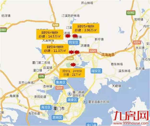 下半年厦门15宗优质地块曝光，滨湖恐遇地荒，高新“富人区”地块惊人！——九房网