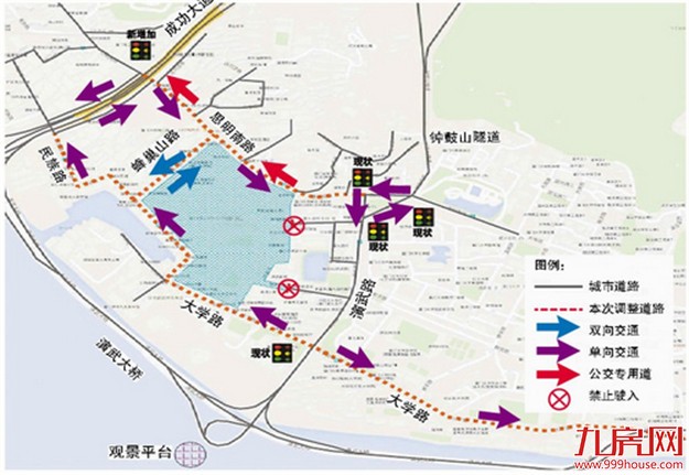 演武大桥观景平台开“治堵药方” 周边将全覆盖监控——九房网