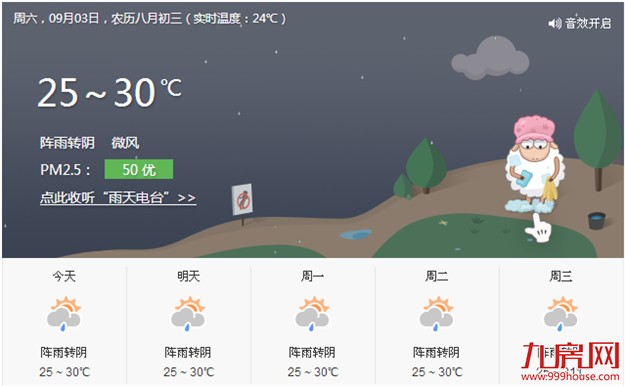 厦门气象台发布暴雨黄色预警 阴雨模式将持续一周——九房网