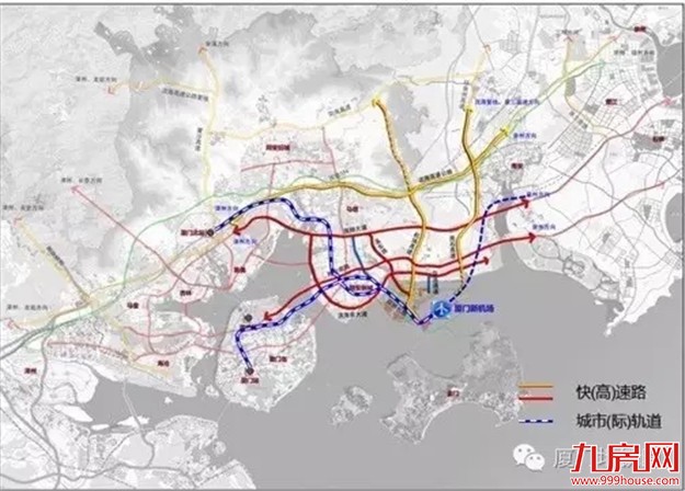“十三五”厦门规划12条跨海通道 其中3条为轨道跨海通道——九房网