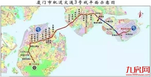 厦门地铁元年将至！10条地铁站点完整版出来了…2017年1号线试运营！——九房网