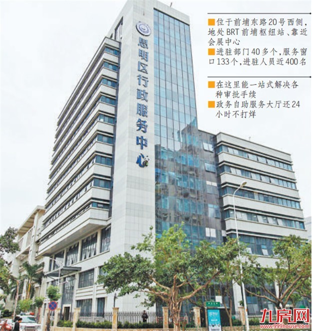 思明区新行政服务中心16日启用 原各服务大厅不再受理业务——九房网