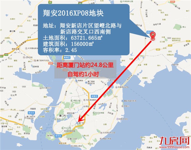 土拍快讯！xx以xx亿竞得翔安新店地块，配建xx㎡，楼面价xx元/㎡——九房网