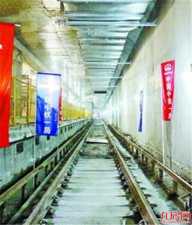 地铁1号线轨道昨铺设完成 在将军祠站连接合龙——九房网