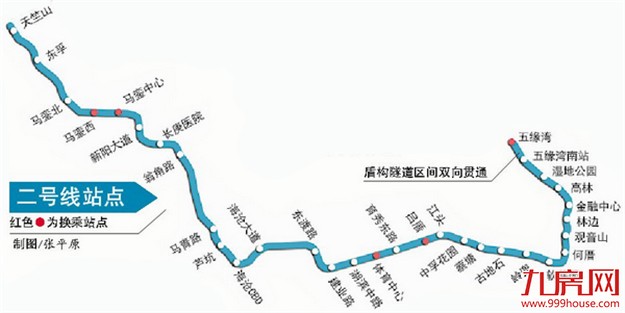 厦门地铁2号线建设迎重要节点 未来可与4条地铁换乘——九房网