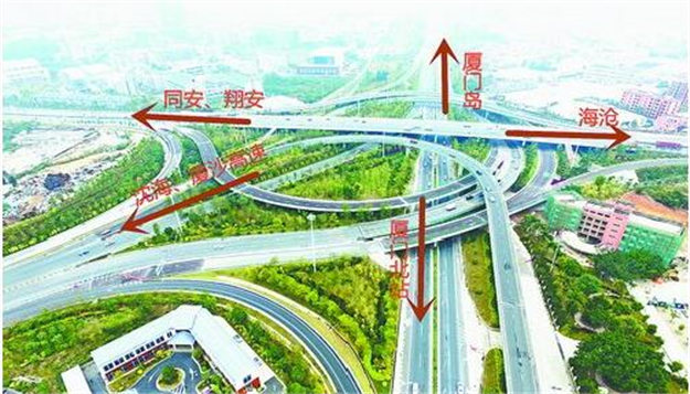 海田立交今通车 海翔大道与高速公路交通可快速转换——九房网