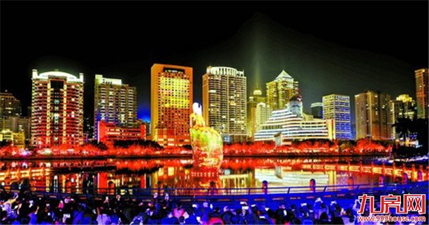 白鹭洲灯光秀将持续至2月20日 每晚8∶00-9∶00——九房网