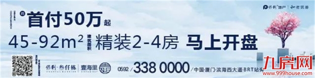 大格局! 厦门2000亿中轴+2.0版环岛路/鹭江道! 50万“入场费”, 约吗？——九房网