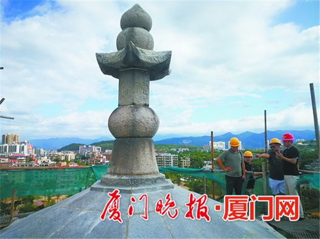 同安最大古石塔重焕光彩 文笔塔保护性修缮工程主体完工——九房网