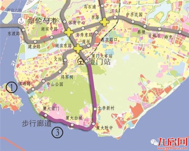 厦门规划委关于城际轨道R3线和地铁3号线南延线的公示——九房网