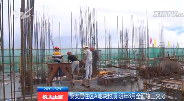 黎安居住区A地块住宅楼封顶 明年8月全面竣工交房——九房网