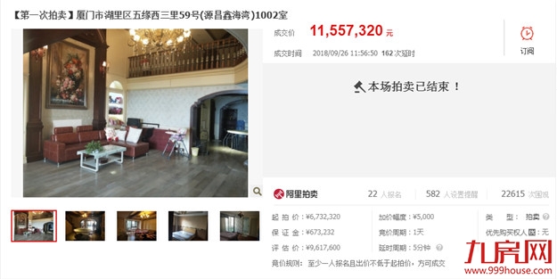 土豪任性！厦门岛内6处千万豪宅被拍走！最贵2157.3万！——九房网