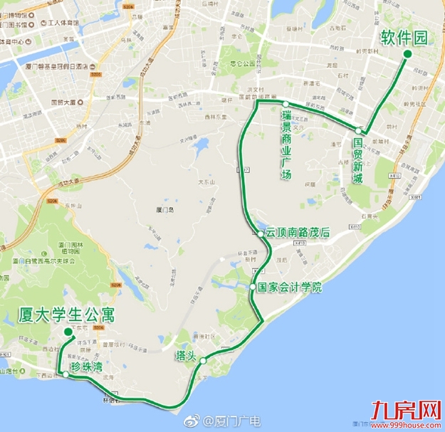 厦门公交集团拟新增6条定制公交线路——九房网