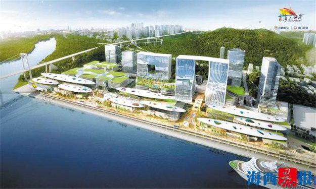 厦门最大城市综合体“海上世界”主体建筑封顶 拥有120米真雪雪道室内滑场——九房网