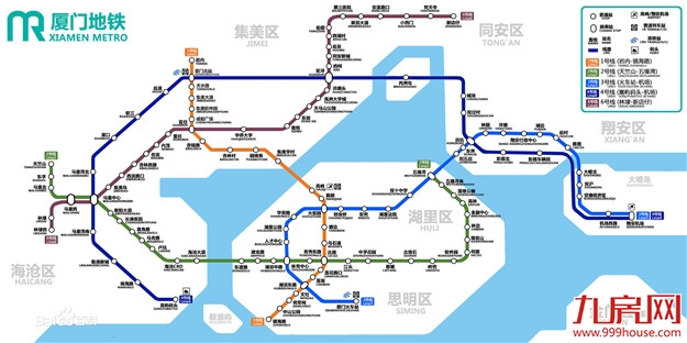 中心地段+地铁交汇！厦门升值地图出炉！秒懂7大地铁枢纽——九房网