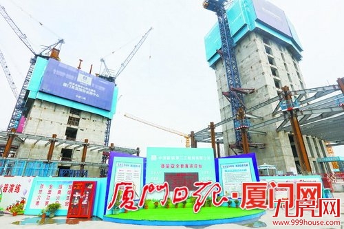 厦门英蓝国际金融中心项目进展飞速，有望于2020年年底竣工——九房网