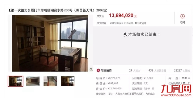 反转！单价超8万/㎡，溢价53%！厦门法拍房大潮来了？！——九房网