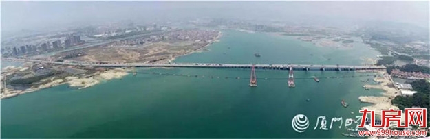 1374米“钢铁长龙”昨日全部入海！横跨厦门三区工程全面开工!——九房网