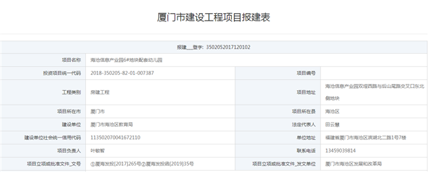 海沧信息产业园6#地块拟建1栋12班幼儿园 配备停车位——九房网
