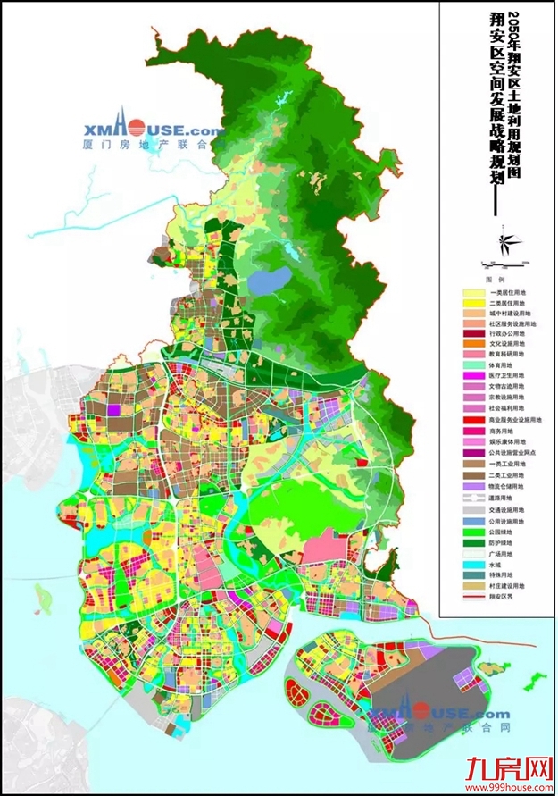 (翔安区远期规划图)