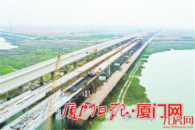 厦门地铁4号线1.36公里跨大嶝海峡高架桥即将贯通——九房网