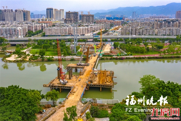 福州前横路将要向前横跨光明港 两座辅桥年底可投用——九房网 福州前横路将要向前横跨光明港 两座辅桥年底可投用——九房网