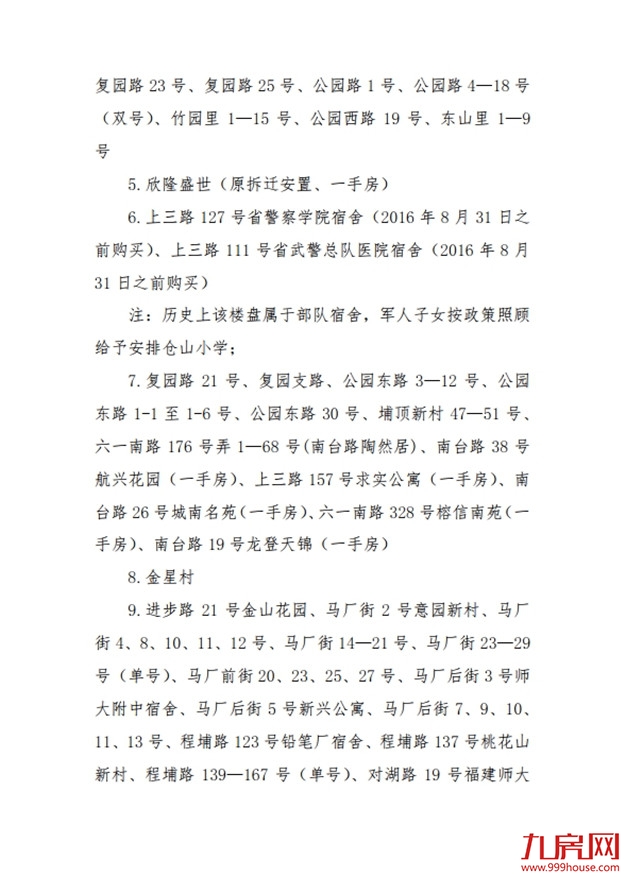 最新!仓山区2020年义务教育招生办法及小学划片范围发布!——九房网 最新!仓山区2020年义务教育招生办法及小学划片范围发布!——九房网