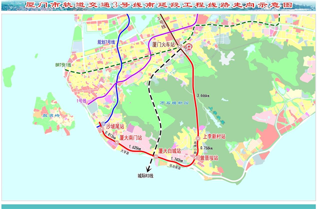 厦门地铁3号线南延段5个站点曝光!规划7号线换乘站拟定在……——九房网 厦门地铁3号线南延段5个站点曝光!规划7号线换乘站拟定在……——九房网