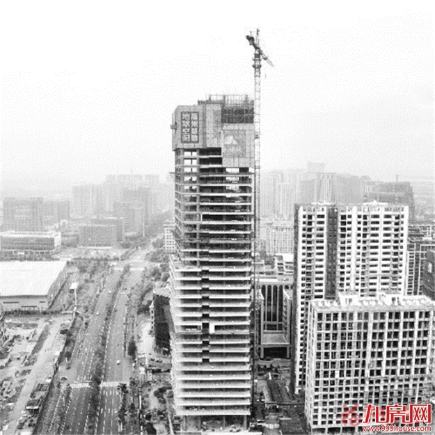 打造地球空间信息全产业链服务体系 国家地球空间信息福州产业化基地(一期)项目150米主楼封顶——九房网 打造地球空间信息全产业链服务体系 国家地球空间信息福州产业化基地(一期)项目150米主楼封顶——九房网