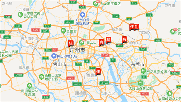 广州一日成交7宗地收金132亿元,仅一宗宅地达到政府限价——九房网 广州一日成交7宗地收金132亿元,仅一宗宅地达到政府限价——九房网