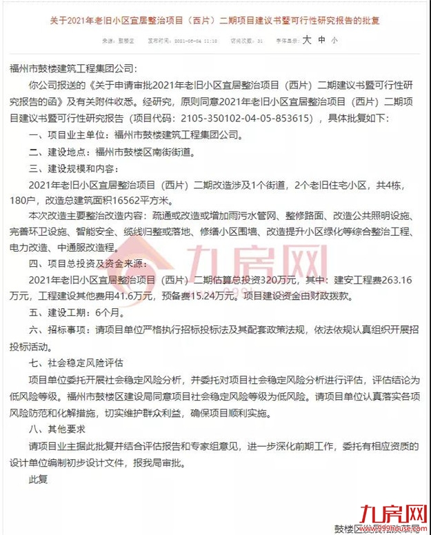 没等来拆迁，只等来改造！福州这188个老旧小区居民，有人失望了…——九房网