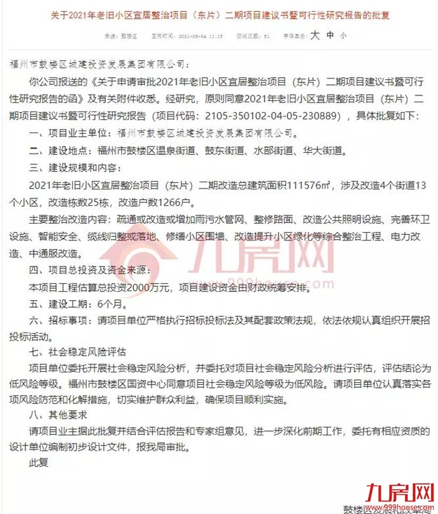 没等来拆迁，只等来改造！福州这188个老旧小区居民，有人失望了…——九房网