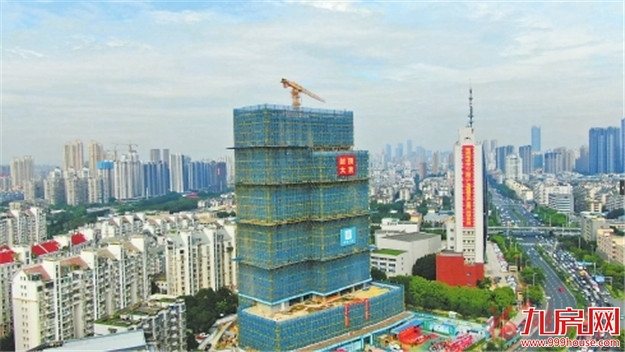 福州电视中心二期顺利封顶，预计明年6月全面竣工——九房网