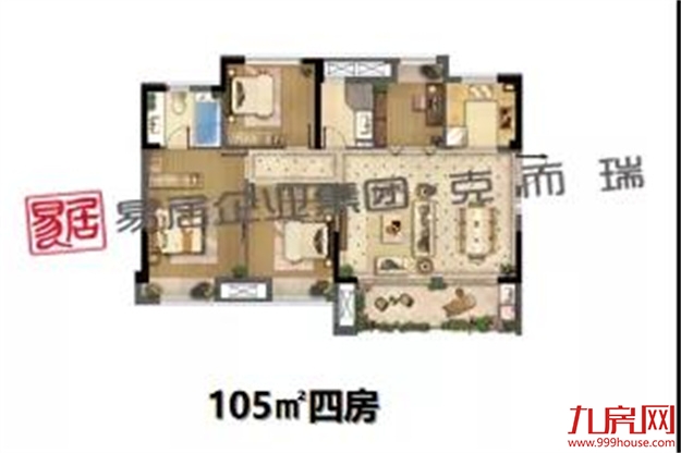 大东海晋棠府二期：首推204套，折后均价装修约35557元/㎡——九房网