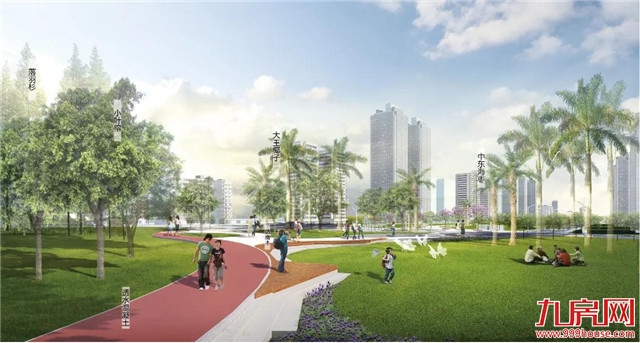 计划2023年完工！集美新城大学城带状公园效果图曝光！——九房网