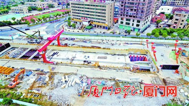 厦门地铁6号线角美延伸段两个站点主体封顶——九房网