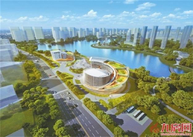 市群众艺术馆、市少儿图书馆新馆主体结构封顶——九房网