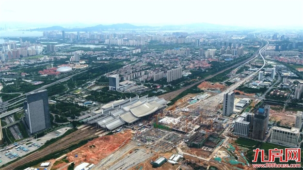 好消息!新建厦门北站站房主体结构全面封顶!——九房网 好消息!新建厦门北站站房主体结构全面封顶!——九房网