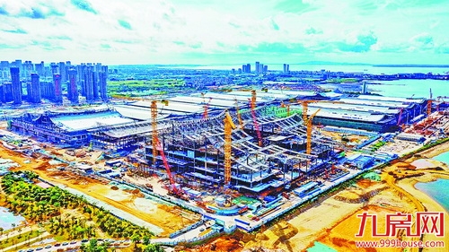 厦门新会展中心再传捷报 会议中心主体结构全面封顶——九房网 厦门新会展中心再传捷报 会议中心主体结构全面封顶——九房网