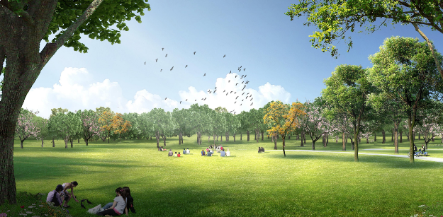 约34万㎡中心公园奠基仪式圆满落幕！城市绿境正式启动建设——九房网